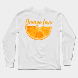 Orange Love Long Sleeve T-Shirt
